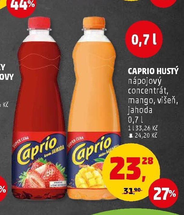Caprio hustý nápojový koncentrát