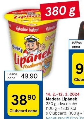 Dezert Lipánek Madeta