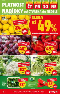 akční leták Penny Market 22.2.2024-28.2.2024