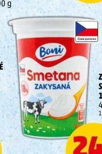ZAKYSANÁ SMETANA 18% BONI 400 g