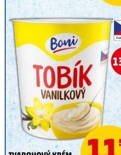 TVAROHOVÝ KRÉM TOBÍK BONI vanilka, kakao 130 g
