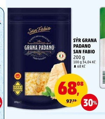 SÝR GRANA PADANO SAN FABIO 200 g