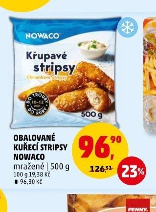 Obalované kuřecí stripsy Nowaco