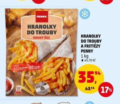 Hranolky do trouby a frittézy Penny