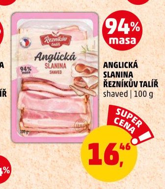 ANGLICKÁ SLANINA ŘEZNÍKŮV TALÍŘ