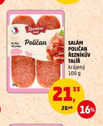 SALÁM POLIČAN ŘEZNÍKŮV TALÍŘ