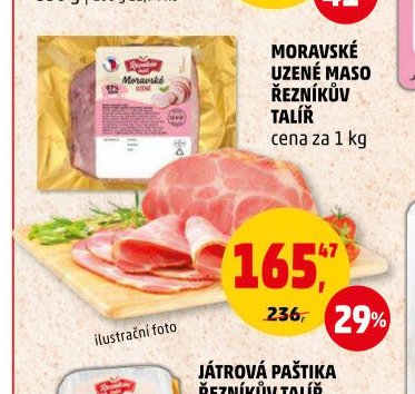 MORAVSKÉ UZENÉ MASO ŘEZNÍKŮV TALÍŘ