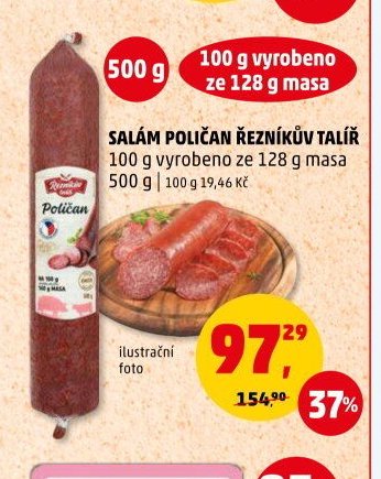 SALÁM POLIČAN ŘEZNÍKŮV TALÍŘ 500 g