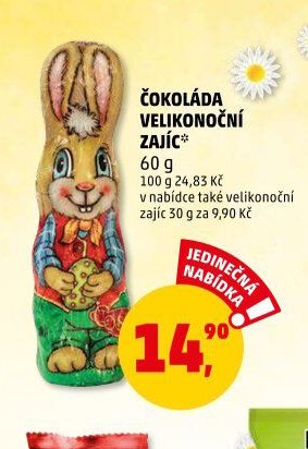 Čokoláda velikonoční zajíc