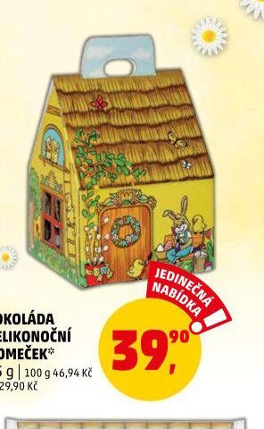 Čokoláda velikonoční domeček