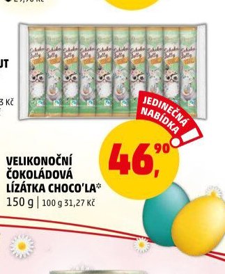 Velikonoční čokoládová lízátka Choco'la