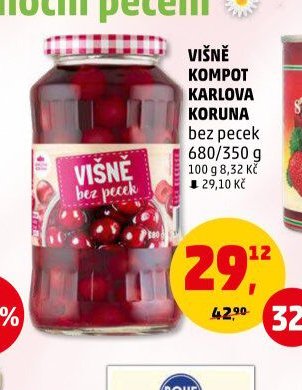 Višně kompot Karlova Koruna