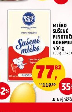 Mléko sušené plnotučné Bohemilk