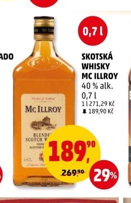 Skotská whisky Mc Ilroy