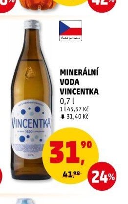 MINERÁLNÍ VODA VINCENTKA