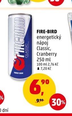FIRE-BIRD energetický nápoj Classic, Cranberry