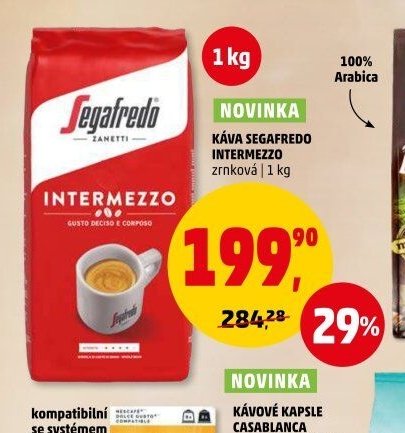 KÁVA SEGAFREDO INTERMEZZO