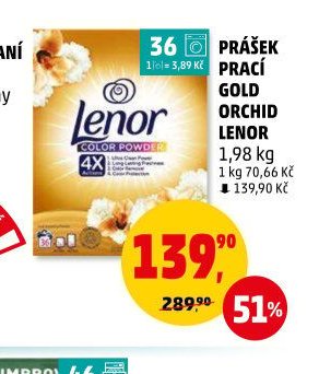 PRÁŠEK PRACÍ GOLD ORCHID LENOR