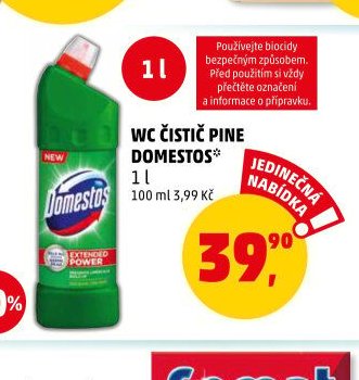 WC ČISTIČ PINE DOMESTOS*