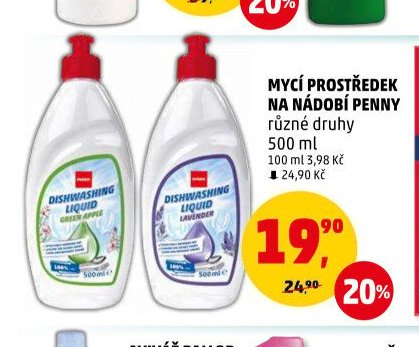 MYCÍ PROSTŘEDEK NA NÁDOBÍ PENNY