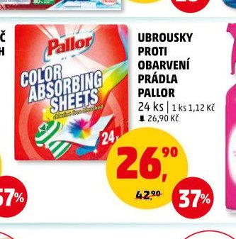 UBROUSKY PROTI OBARVENÍ PRÁDLA PALLOR