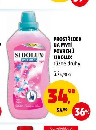 Prostředek na mytí povrchů Sidolux