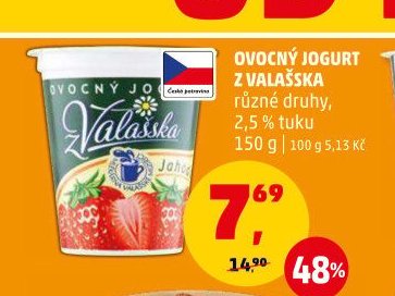 Ovocný jogurt z Valašska