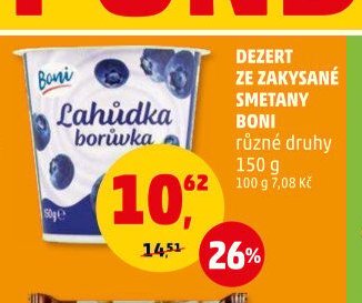 Dezert ze zakysané smetany Boni