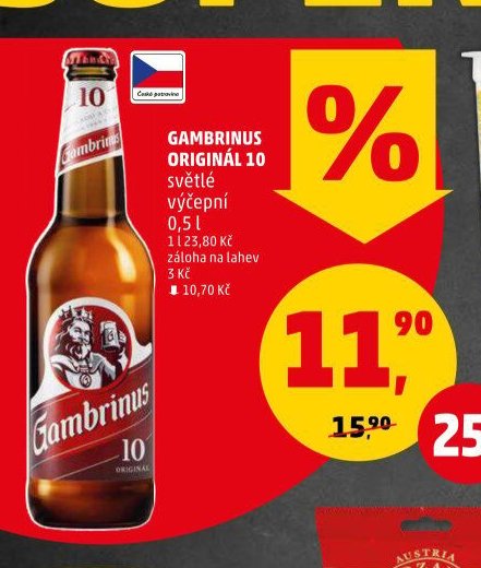 Gambrinus Originál 10