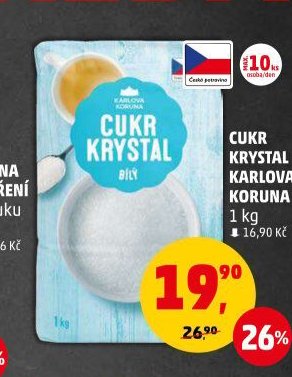 Cukr krystal Karlova Koruna