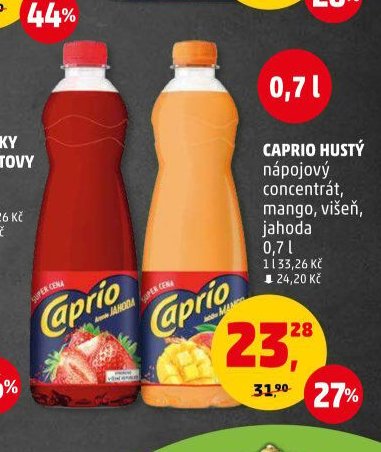 Caprio hustý nápojový koncentrát