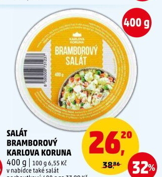 Bramborový salát Karlova Koruna