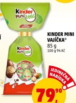 Čokoládová vajíčka Mini Mix Kinder