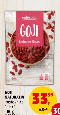 Kustovnice čínská - Goji sušené Naturalia
