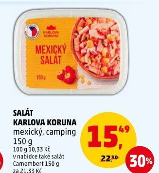 Mexický salát Karlova Koruna