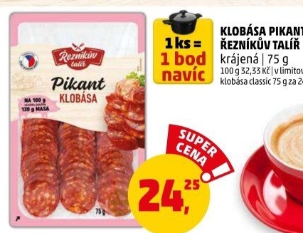 Pikantní klobása Řezníkův talíř