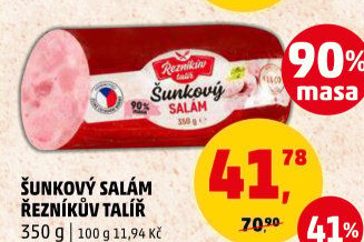 Salám šunkový Řezníkův talíř