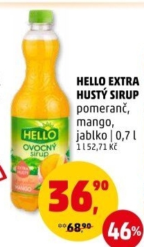 Sirup Extra hustý Hello