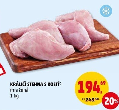 Stehna králičí s kostí mražená