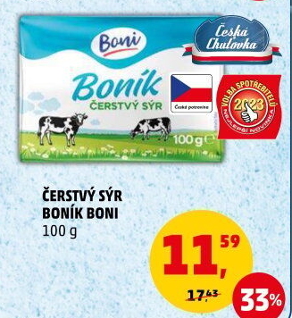 Sýr čerstvý Boník Boni