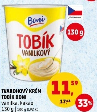 Tvarohový krém Tobík Boni