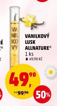 Vanilkový lusk Allnature