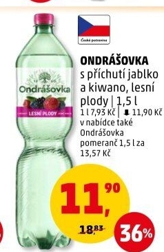 Voda ochucená Ondrášovka