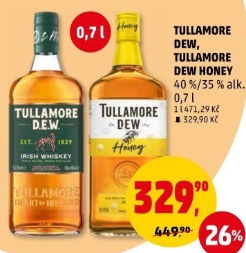 Whiskey irská Tullamore Dew