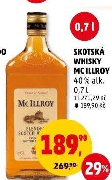 Whisky Mc Illroy Blended