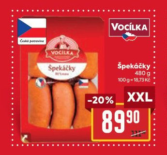 Vocílka Špekáčky 480 g