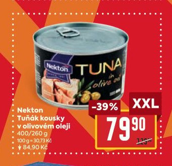 Nekton Tuňák kousky v olivovém oleji 400/260 g