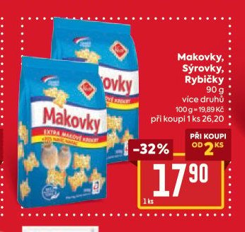 Makovky, Sýrovky, Rybičky