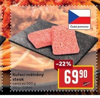 Kuřecí mělněný steak