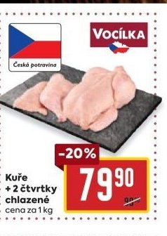 Kuře + 2 čtvrtky chlazené